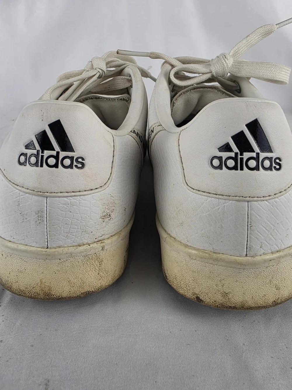 Adidas Adicross F33779 Triple White Leather Men's Golf Shoes Mens Size 9.5